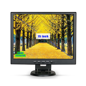Montaje en pared Pantalla LCD de 15 pulgadas Resolución de 1024x768 Altavoces duales incorporados monitor HD CCTV para sistema de seguridad - Product Image 1