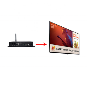 Einfach zu installierende Android-Betriebs system Digital Signs Media Player mit Inhalt bearbeiten Software für den europäischen amerikanischen Markt