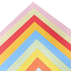 多色薄纸板重彩色纸a4艺术印刷纸粘合纸 - Product Image 2