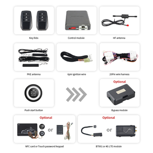 Easyguard CANBUS botón Kit de Inicio para Toyota Fortuner 2016- 2020 macho y de entrada sin llave de arranque remoto - Product Image 3