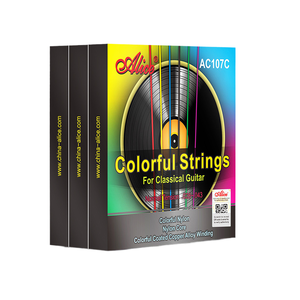 AC107C Juego de cuerdas de guitarra clásica colorida, nailon colorido, bobinado de aleación de cobre recubierto colorido - Product Image 1