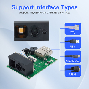 1D ฝังตัวขนาดเล็ก2D โมดูลเครื่องสแกนบาร์โค้ดอ่านเลือน/รหัสเสียหายอินเตอร์เฟซ usb/ RS232/TTL - Product Image 6