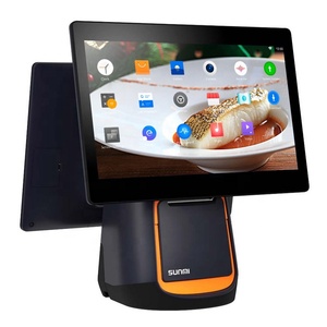 SUNMI T2 15,6 ''двойной сенсорный экран кассовый аппарат планшетный ПК POS-система все в одном Pos-компьютер - Product Image 1