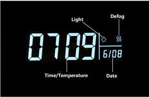 Control de atenuación LED, espejo con sensor táctil, 12V, Interruptor de sensor de espejo led con control de temperatura - Product Image 2