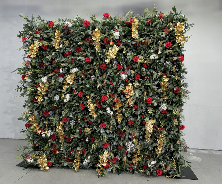 41 muro di fiori di rosa