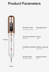 Professional Mole <strong>Removal</strong> Beauty Pen with 9 Strength Levels for Face and Body for <strong>Removal</strong> of Warts Nevus Moles with LCD Display - Product Image 3