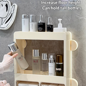 Wall-mounted Non-perforated Storage Racks <strong>for</strong> Household Bathrooms Drawer-type Tissue Storage Box
