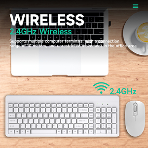 USB Wireless 2.4GHz Compact <strong>Multi</strong>-<strong>Functional</strong> Ergonomic Membrane Klavye <strong>Keyboard</strong> <strong>and</strong> <strong>Mouse</strong> Combo Kit <strong>Multi</strong>-Keys New Desktops - Product Image 6