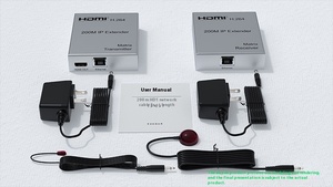 200M H.264 HDMI IP Extender IR-Steuerung Cat5e Cat6 Netzwerk HDMI Matrix USB RJ45 Ausgang 12V Eingang Unterstützt HDMI Loop Metal