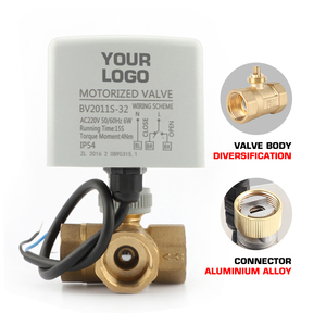 三线双控常闭电动球阀PN16带IP54电动220VAC 24VAC控制阀执行器 - Product Image 2