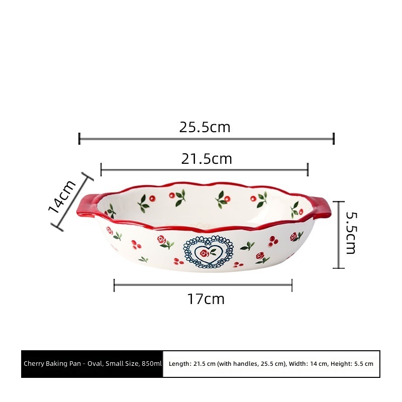 Cherry oval baking pan-small size