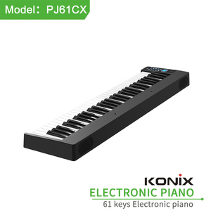 CN คีย์บอร์ดออร์แกนสัมผัสแบบพับได้61คีย์แบรนด์ดังเปียโนดิจิตอล - Product Image 3