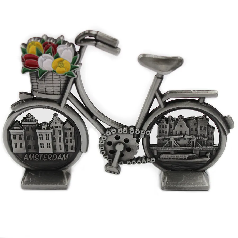 Adornos de Metal para bicicleta en 3D, artesanías de escritorio, decoración en miniatura de hierro para el hogar, juguetes para niños, regalos