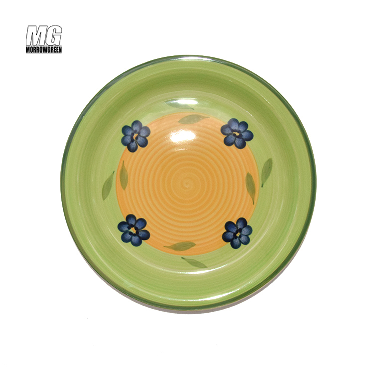 Ceramic Stoneware Porcelain High Quality Plate Bowl Golden Edge Dishes & Plates Luxury Round dinner plate set