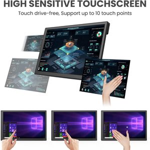 Monitor Touch Screen capacitivo da 10.1 pollici Raspberry Pi Touchscreen 1280*800 IPS - Product Image 3