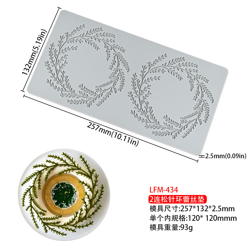 Anillo de agujas de pino de 2 piezas lfm-434