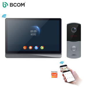 Sistema de intercomunicación de vídeo inteligente con pantalla táctil de cristal de 8 pulgadas y cámara exterior impermeable de grabación de vídeo WiFi de 1080P - Product Image 1