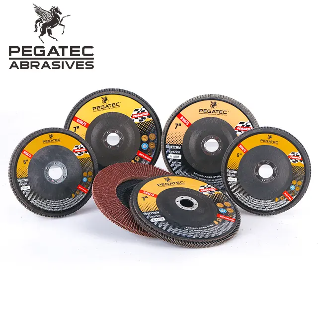 5 "125X22mm Flap Wheel Grit 80 Aluminium Oksida Flap Disc