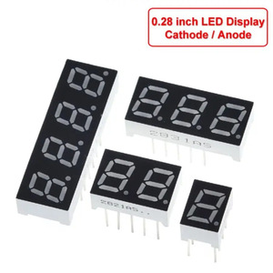 0,28-Zoll-Digitalröhren-LED-Anzeige 1Bit 2 3 4 Common Anode / Cathode "7-Segment-LED-Karte - Product Image 1