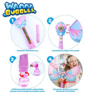 बच्चों को उपहार संगीत खिलौने लड़की बुलबुले छड़ी बुलबुला छड़ी ऊपर प्रकाश का नेतृत्व किया - Product Image 4