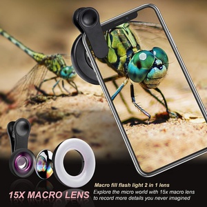 Wholesale <strong>Macro</strong> HD Photography Fill Light for Eyelash Extensions Makeup Mobile Phone 15x <strong>Macro</strong> Lens for Smartphone Light - Product Image 4