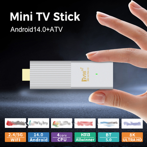 Android akıllı TV çubuk mini PC 8K HD çift frekanslı android 14 ses uzaktan kumanda android tv çubuk mini PC s son sürümü - Product Image 4
