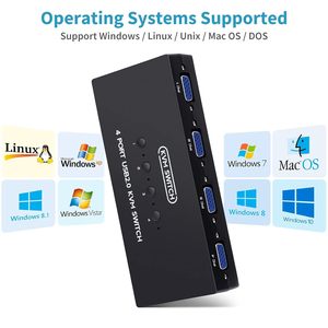 VGA <strong>KVM</strong> <strong>Switch</strong> 4 Port, USB VGA <strong>KVM</strong> Switcher for 4 Computers Share <strong>1</strong> Monitor <strong>3</strong> USB Devices Keyboard Mouse Scanner Printer