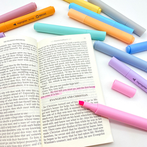 Free Sample Factory Custom Multicolour Light Colored Appearance <strong>Chisel</strong> Tip <strong>Highlighter</strong> <strong>Markers</strong> <strong>Marker</strong> Pens Set