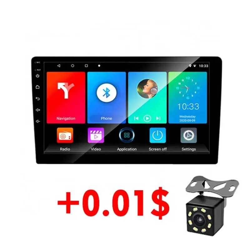 Universeller Android-Player Double Din 10 Zoll 2Din Head Unit Autoradio Radio HD-Touchscreen Hea dunit Car Player