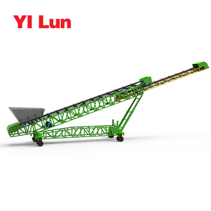 Transportador de cinta portátil de material a granel inclinado de gran salida personalizado para carga/descarga - Product Image 4