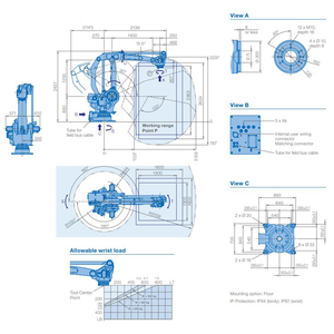Apilador de robot paletizador automático inteligente robótico con sistema de control YRC1000 para productos de cartón y bolsas - Product Image 6