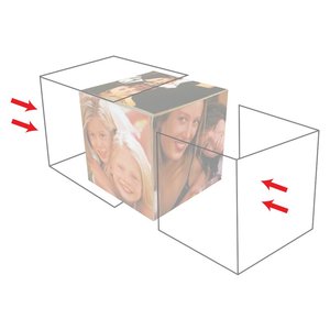 Temizle kabartmalı Metal akrilik manyetik çerçeve 8.5 "X 11" kare halk sanat Led fotoğraf çerçevesi sihirli ayna fotoğraf çerçevesi ipek ekran - Product Image 4