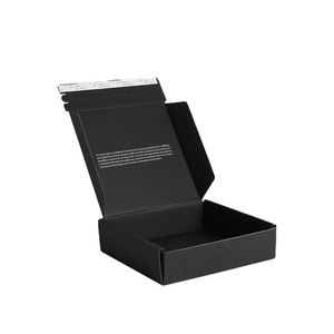 Tùy chỉnh bưu phẩm in đen trang phục hộp sóng hộp bưu phẩm Tear Strip in tự bưu phẩm vận chuyển Hộp quà tặng với logo - Product Image 3