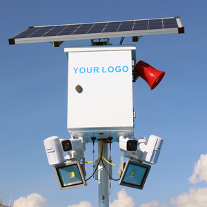 SZGOING-Sistema de cámara IP con batería solar, sistema de visión nocturna, gran angular, 2x detector de movimiento, luz de inundación LED, 4G, seguridad solar - Product Image 1