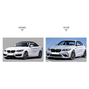 XT ชุดแต่ง F22คุณภาพสูงสำหรับ BMW 2 F23 2014-2019เป็นสไตล์ M2CS กระจังหน้าท่อไอเสียกันชน - Product Image 2