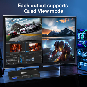 带4个扩展器的TESmart 4X8 HDMI矩阵传输长距离50m四视图模式4 HDMI 4 RJ45输出HDMI切换器矩阵 - Product Image 4