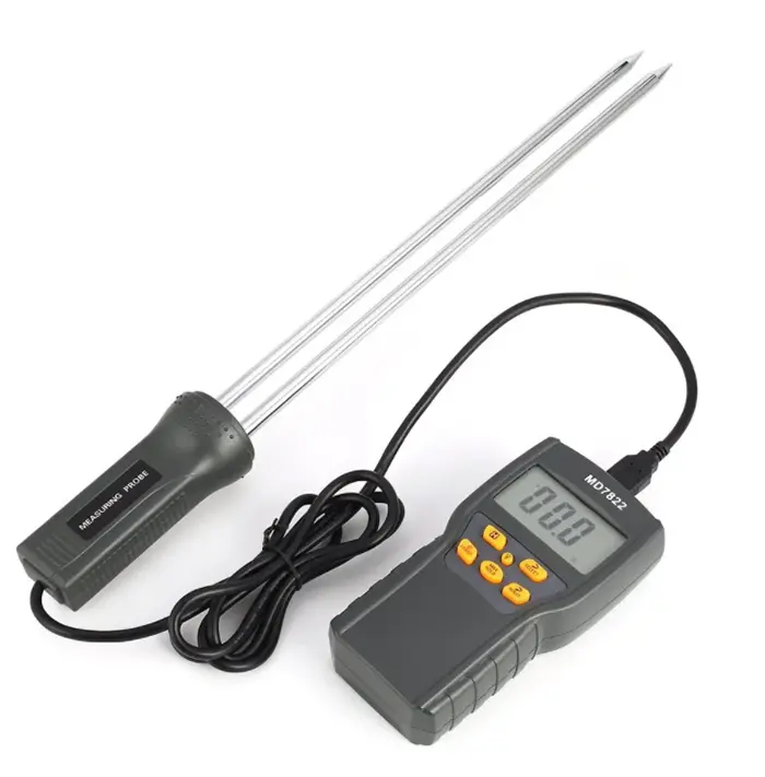 MD7822 Digital Grain Trigo Arroz Umidade Medidor Analyzer Temperatura Termômetro Umidade Higrômetro água Umidade Detector Tester