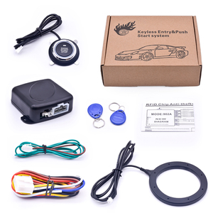 Car Ignition Switch 12V RFID Engine <strong>Start</strong> Push Button Keyless Entry Starter <strong>Kit</strong> - Product Image 1