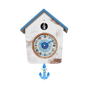 Tùy chỉnh chim ca hát chim cúc cu đồng hồ hiện đại được thiết kế nhựa đồng hồ treo tường Chim âm thanh báo động đồng hồ treo tường hộ gia đình trang trí - Product Image 2