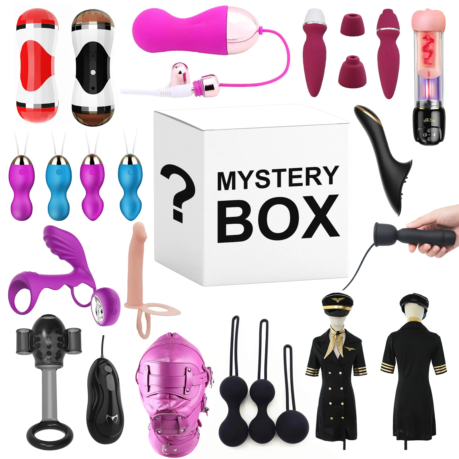 Super surprise mystery lucky box rotating male masturbator sex toys for men women