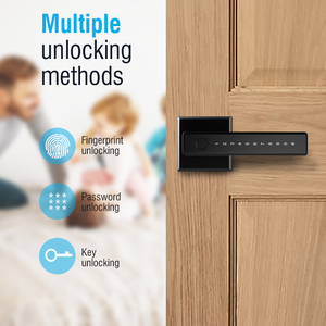 Te'an catenaccio digitale serratura della porta con l'impronta digitale della maniglia a leva con Password chiave di controllo di accesso per porte in legno utilizzato - Product Image 2