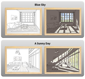 Sáng Tạo Trang Trí Nội Thất Nghệ Thuật Ban Đầu Màn Hình Acrylic Lớp Bức Tranh Đầy Màu Sắc Và Phác Thảo Thay Đổi LED Nghệ Thuật Ánh Sáng <span class=keywords><strong>Panting</strong></span> - Product Image 5