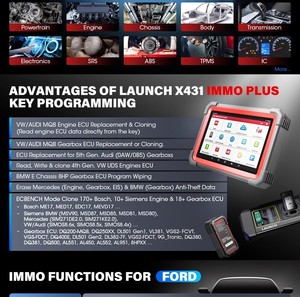 Für X431 IMMO PLUS Auto OBD2 Scanner ECU Codierung schlüssel FOB Programmierer Auto diagnose tool 1 Jahr Test Xprog3 12v Sdk 9v Obd2 - Product Image 5