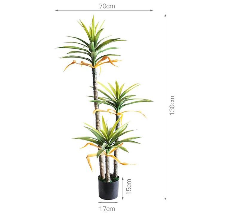 Plante en pot en fer hollandais à trois pôles de 1,3 m