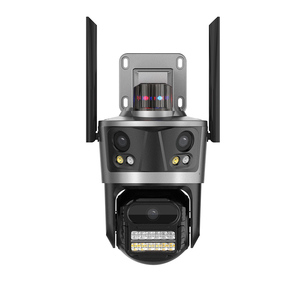 4MP 4G Wifi Cámara IP Tres lentes de cámara Ubox Eliminar seguimiento automático Mensajes de alarma Luces Bluetooth