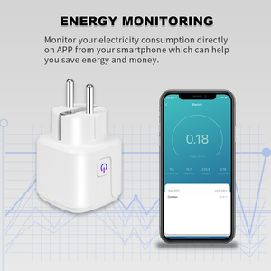 Bingoelec akıllı WiFi Tuya akıllı yaşam App kontrol soket ab tak Outlet şarj Alexa Google ev için - Product Image 3