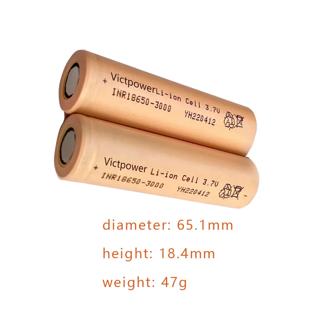 100% Original Rechargeable Battery Pack 3.7V Lithium Ion 18650 Battery 3000Mah Or Higher For 48V Electric Bicycles/Scooters