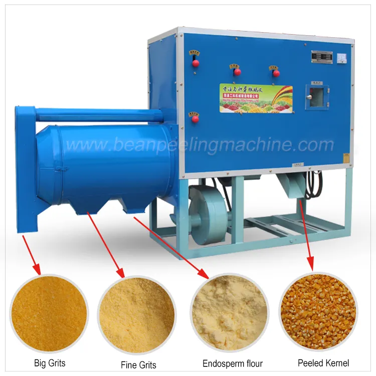 small scale maize milling machine corn peeling and grinding machine