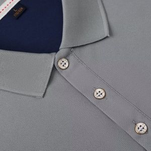 Yüksek kaliteli erkek pike poli pamuk Polo üniforma gömlekleri artı boyutu resmi desen düz boyalı örme kumaş kadınlar