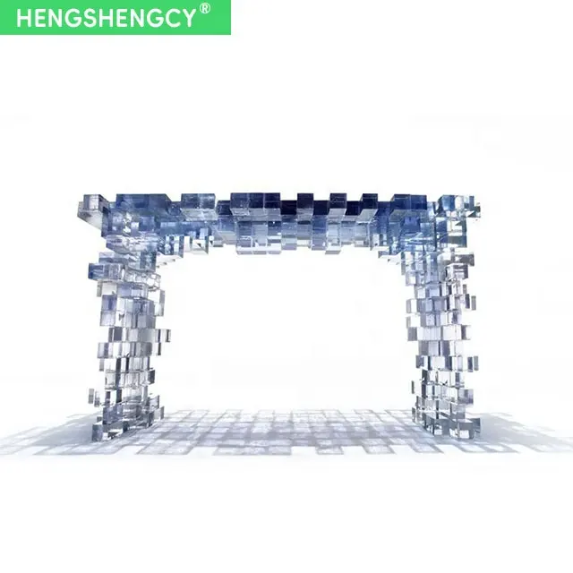 Mobili creativi moda Plexiglass controllo ingresso moderno superficie decorativa mosaico acrilico consolle tavolo